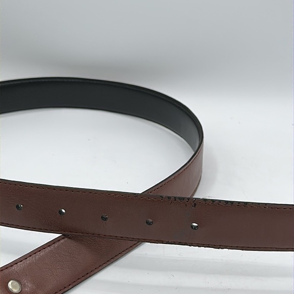 Brown belt with silver buckle - Picture 5 of 7